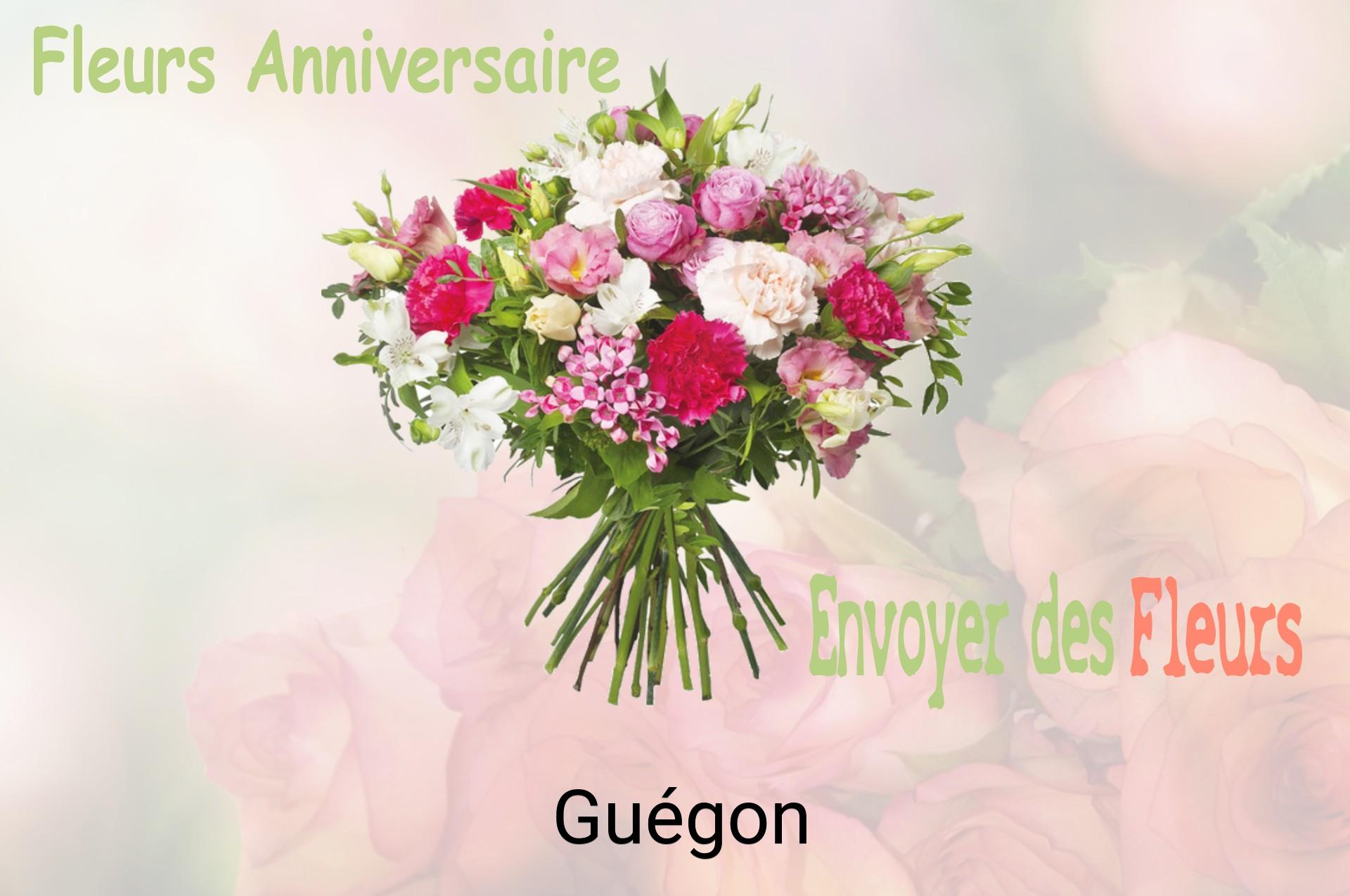 Bouquet de fleurs d’anniversaire livré à Guégon